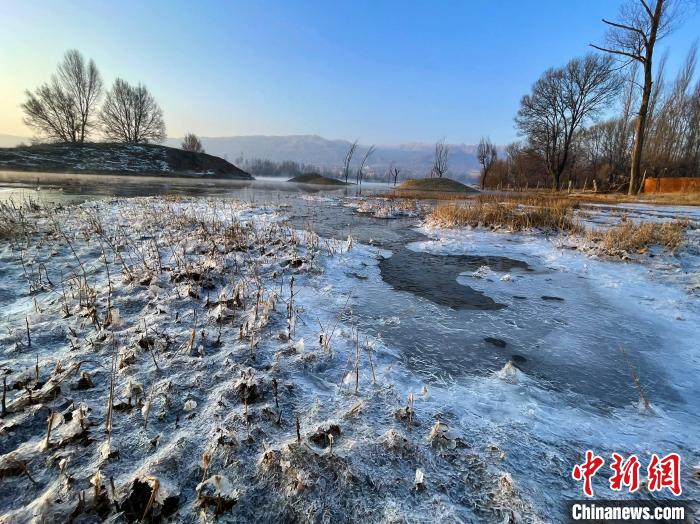 圖為青海省化隆縣黃河濕地景色。　李玉峰 攝